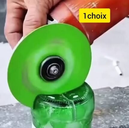 disque a coupé le verre