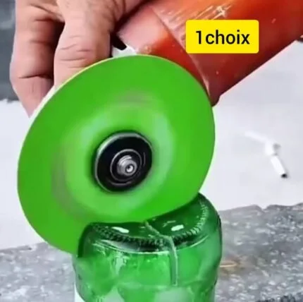 disque a coupé le verre