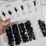 kit de 100 clips de fixation pour carrosserie automobile