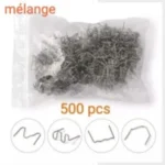 Mélange agrafes a chaud 500pcs W V Z M