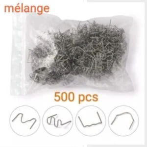 Mélange agrafes a chaud 500pcs W V Z M Mélange agrafes a chaud 500pcs W V Z M