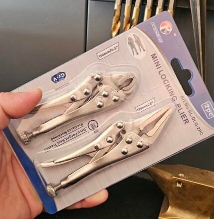 Pack de 2 Mini Pinces Étaux Professionnelles (4.5" & 5")